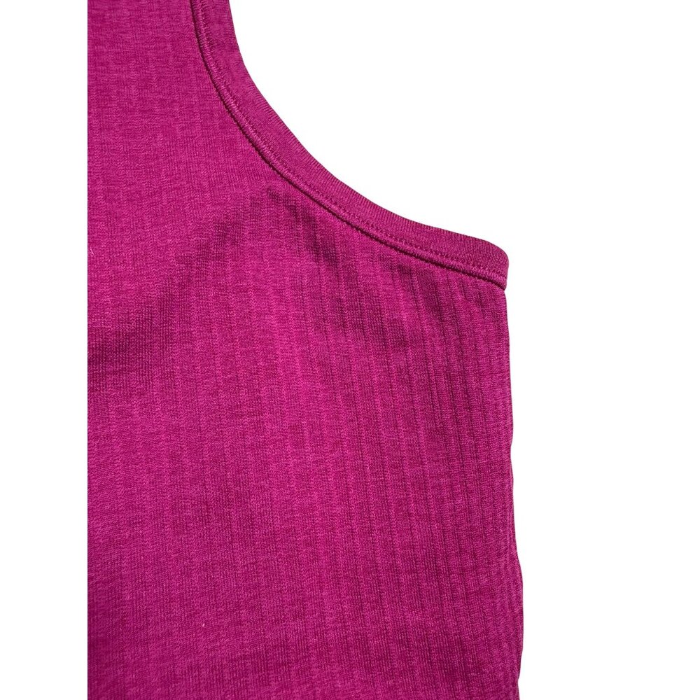 Lululemon Ebb to Street Cropped Racerback Ribbed Tank Top Purple-sz 10 - Picture 4 of 8